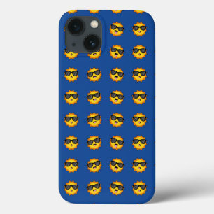 Kawaii Sun mit Sonnenbrillen Happy Emoji Faces Case-Mate iPhone Hülle