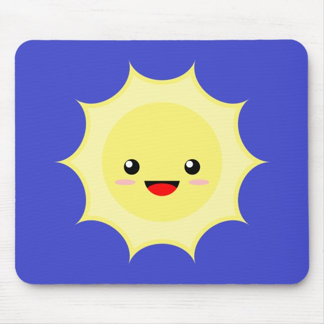 Kawaii Sun Mousepad (Vorne)