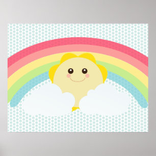 Kawaii Sun Poster