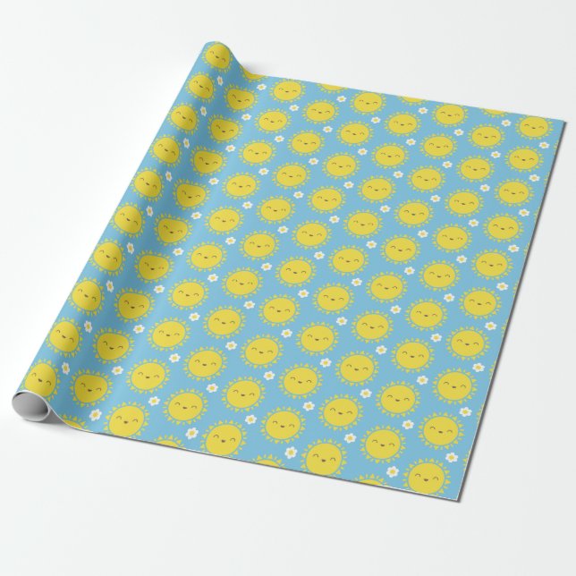 Kawaii Sunny Days Geschenkpapier (Ungerollt)