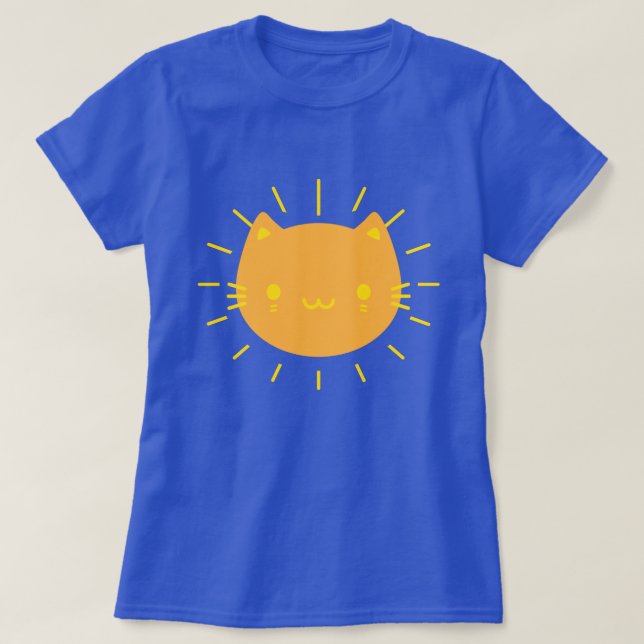 Kawaii Sunshine Cat T-Shirt (Design vorne)