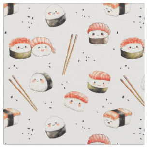 Kawaii Sushi asiatisch Japanisches Essen Stoff