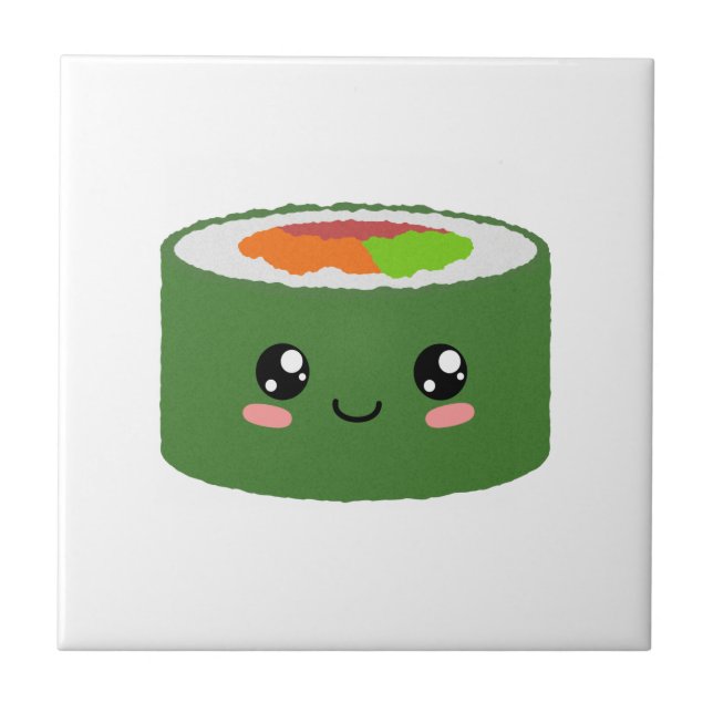 Kawaii Sushi Fliese (Vorderseite)