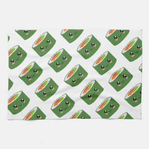 Kawaii Sushi Geschirrtuch