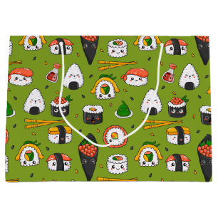 Kawaii Sushi Gift Bag Große Geschenktüte