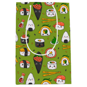 Kawaii Sushi Gift Bag Mittlere Geschenktüte