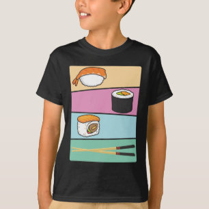 Kawaii Sushi Japanese Food Maki Nigiri Chopsticks T-Shirt