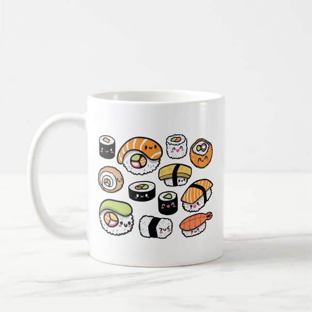 Kawaii sushi  kaffeetasse (Links)