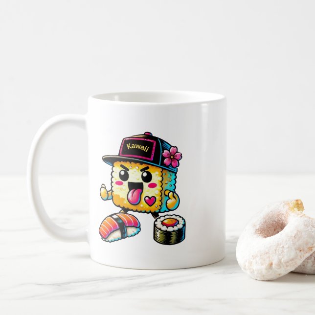 Kawaii Sushi Kaffeetasse (Mit Donut)