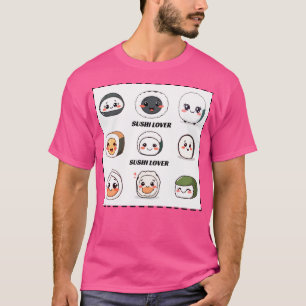 Kawaii Sushi Lover - Design Niedlicher Sushi-Chara T-Shirt