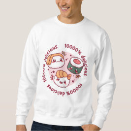 Kawaii Sushi mit lustigen Zitaten für schwarzen Li Sweatshirt
