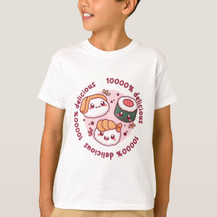 Kawaii Sushi mit lustigen Zitaten für schwarzen Li T-Shirt