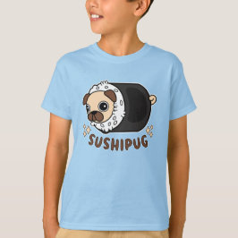 Kawaii Sushi Mops Mashup Funny Dog Lover Geschenk T-Shirt