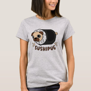Kawaii Sushi Mops Mashup Funny Dog Lover Geschenk T-Shirt
