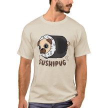 Kawaii Sushi Mops Mashup Funny Dog Lover Geschenk