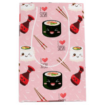 Kawaii Sushi Muster Light Pink