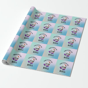 Kawaii Sushi Skateboarding Geschenkpapier