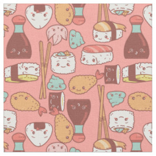 Kawaii-Sushi-Tempura niedlich Stoff