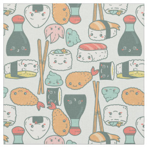 Kawaii-Sushi-Tempura niedlich Stoff