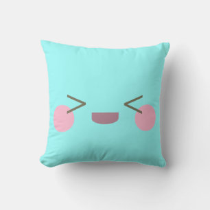 Kawaii süß sehr glückliches Gesicht Kissen