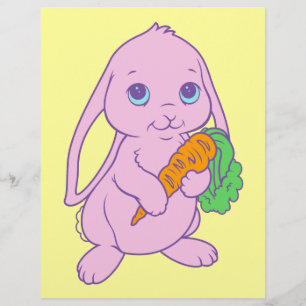 Kawaii Süße Cartoon-Häschen Kaninchen Karotte
