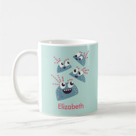 Kawaii süße Figuren Kindername Kaffeetasse