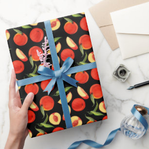Kawaii süße Sommer-Pfirsich-Muster Geschenkpapier
