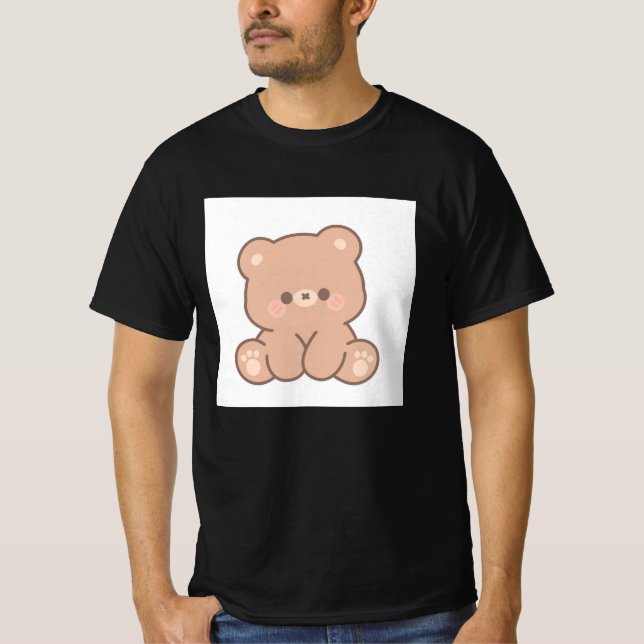 Kawaii Süßer Bär T-Shirt  (Vorderseite)