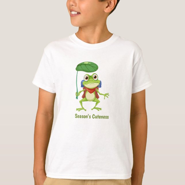 Kawaii Süßer Charakter T-Shirt (Vorderseite)