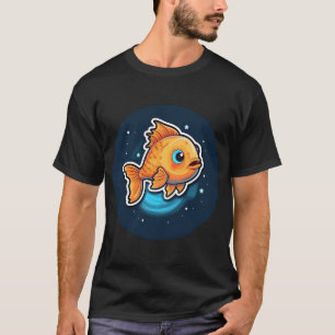 Kawaii Süßer Fisch Gute Nacht T-Shirt