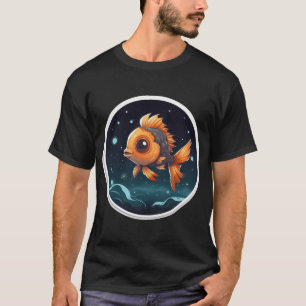 Kawaii Süßer Fisch Gute Nacht T-Shirt