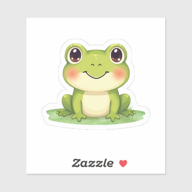 Kawaii Süßer Frosch Aufkleber  (Blatt)