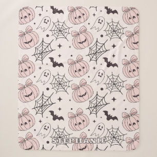 Kawaii Süßer Rosa Gruseliger Halloween-Stil Sherpadecke