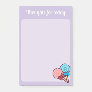 Kawaii Süßigkeiten Lollipops Post-it Klebezettel