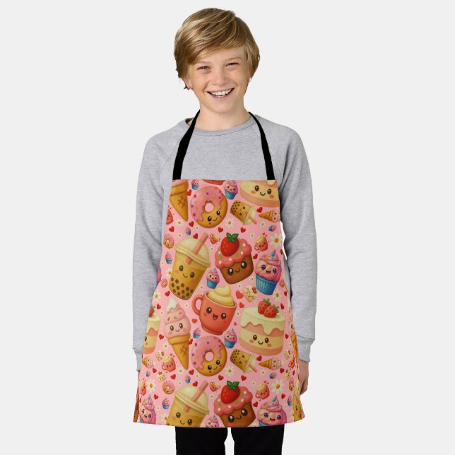 Kawaii Süßigkeiten Schürze (Getragen)