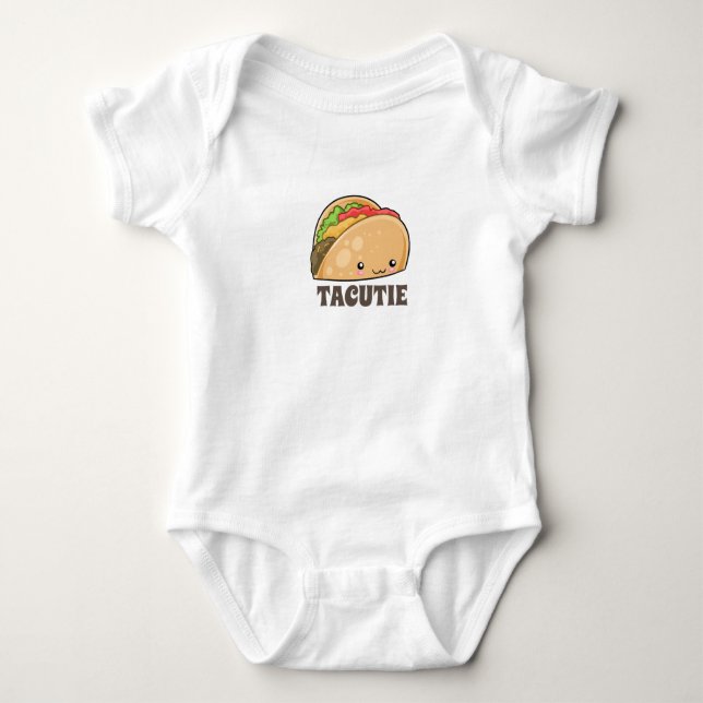 Kawaii Taco Niedlich Baby Shirt (Vorderseite)