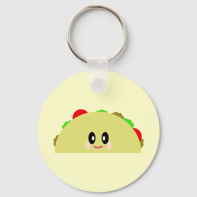 KAWAII TACO NIEDLICHER SCHLÜSSELANHÄNGER (Vorderseite)