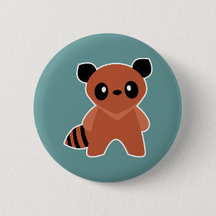 Kawaii Tanuki Button