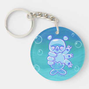 Kawaii Tardigrade Wasserbär Schlüsselanhänger