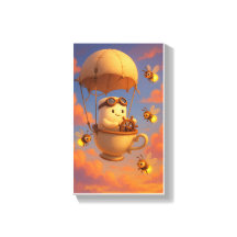 Kawaii Teacup Ballon Wallonische Kunst mit Bienen