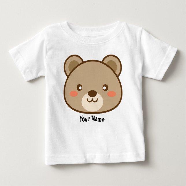 Kawaii Teddy Bear Baby T-shirt (Vorderseite)