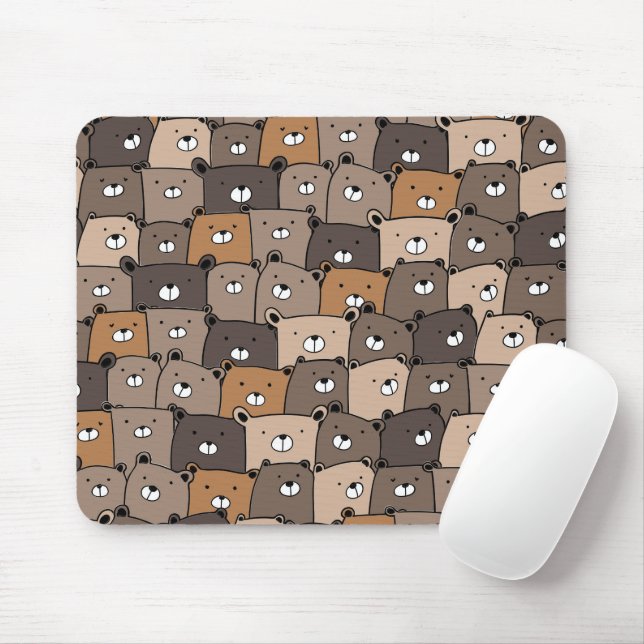 Kawaii teddy Bears Mousepad (Mit Mouse)