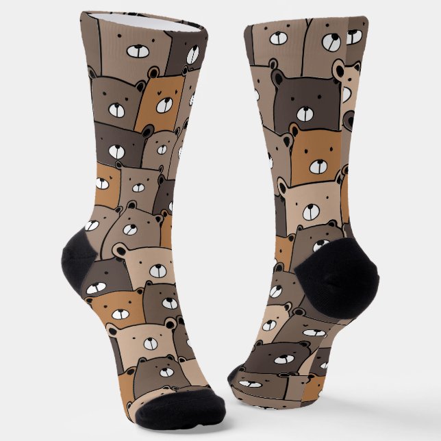 Kawaii teddy Bears Socken (Gewinkelt)