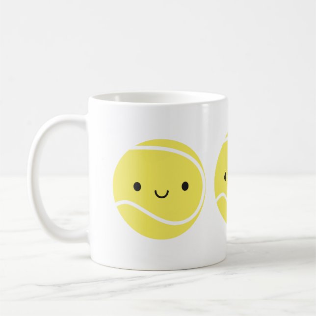 Kawaii Tennis Ball Kaffeetasse (Links)