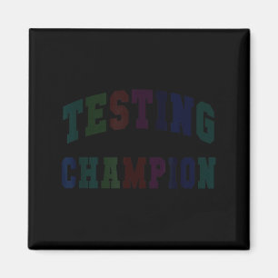 Kawaii-Test-Champion-Test-Tag-Lehrer-bruh-Mathemat Magnet