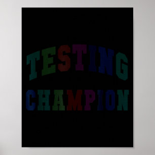 Kawaii-Testchampion-Test-Tag-Lehrer-bruh-Mathe Poster