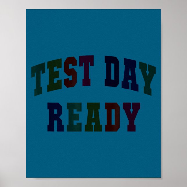 Kawaii-Testtag Bereit-Test-Lehrer bruh Geschichte Poster (Vorne)