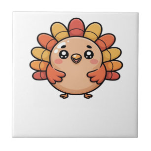 kawaii Thanksgiving Truthahn Classic T-Shirt Fliese