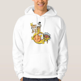 Kawaii Tiger, Amanojaku & Moon Breakfast Cookie Hoodie