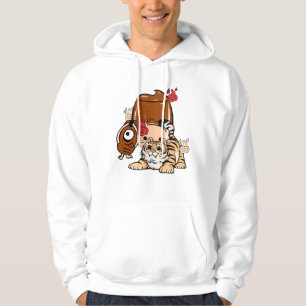 Kawaii Tiger, Bakezori Yokai & Purin Pudding Hoodie